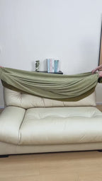 Custom Sofa Slipcover | Sienna Velour - Fieldstone Olive