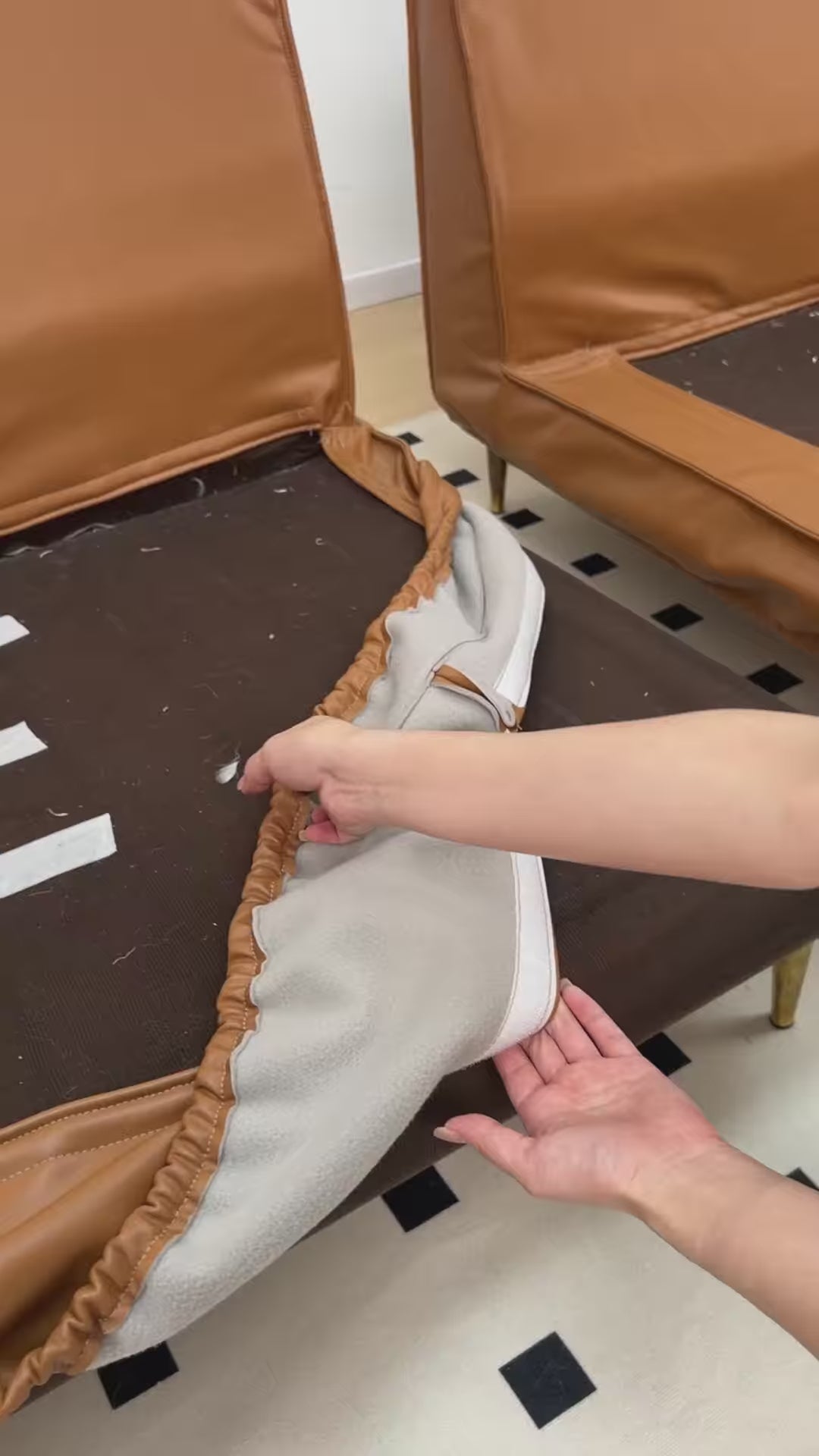 Custom Sofa Slipcover | Terravia - Chestnut