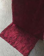 Red Glaze · Stretch-Fit Inset Bed Frame Cover · Elastic Bands + Back Elastic