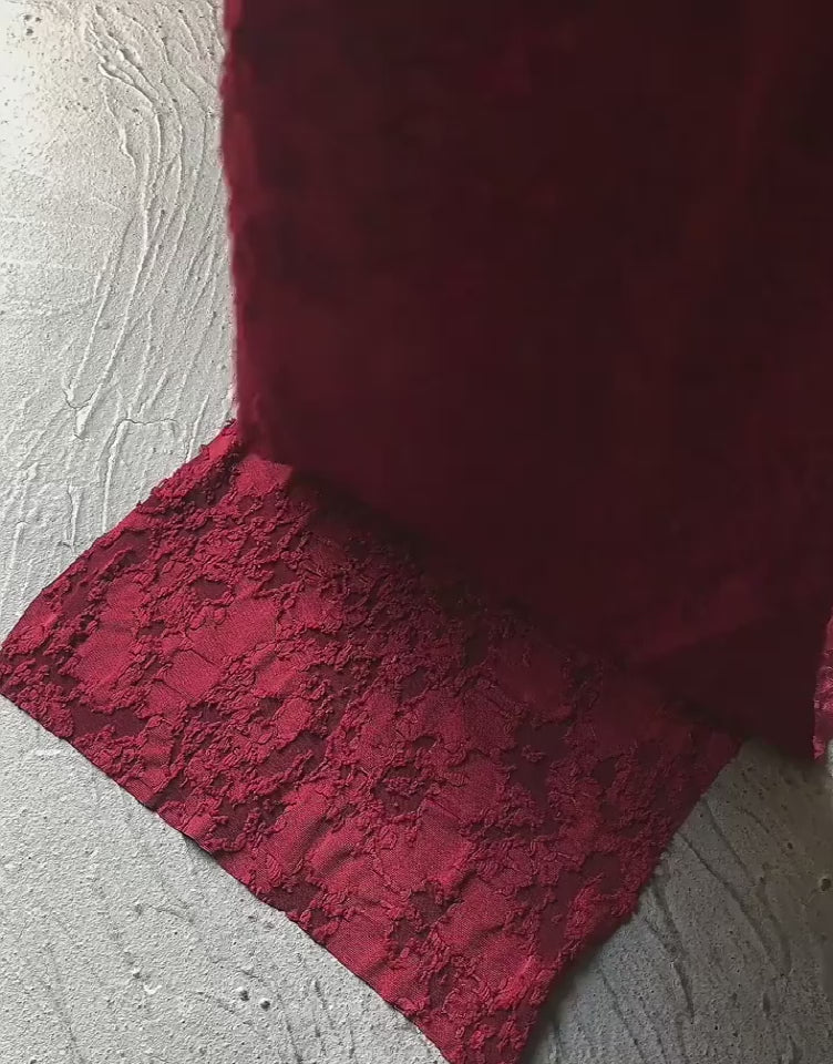 Red Glaze · Stretch-Fit Inset Bed Frame Cover · Elastic Bands + Back Elastic