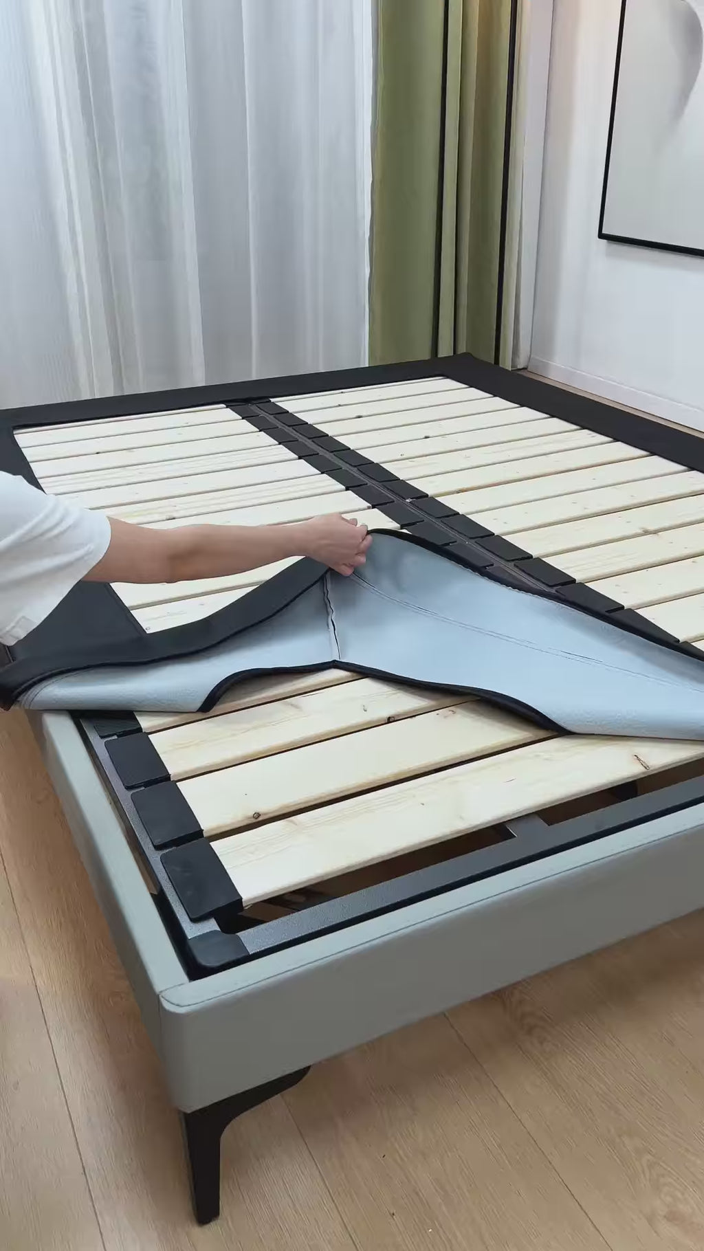 Bed Frame Cover | Terravia - Solid Black