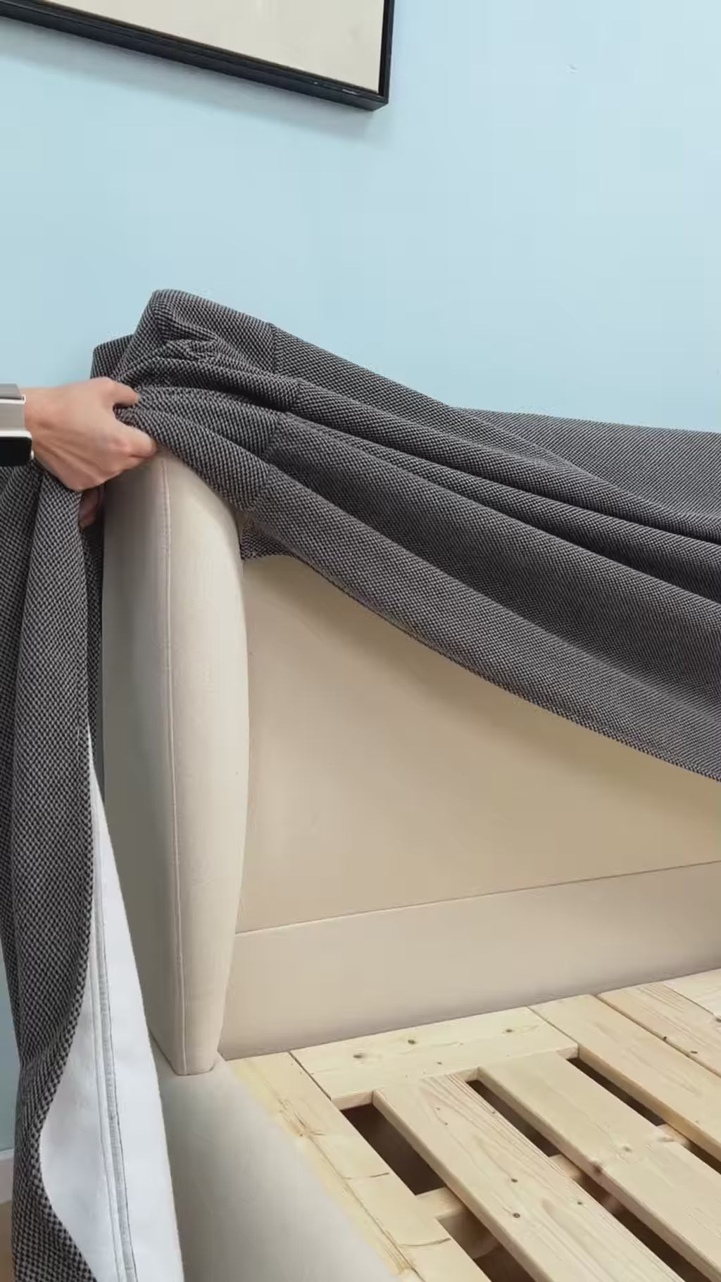 Bed Frame + Headboard Cover | Iron Forge