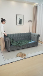 Custom Sofa Slipcover | Sienna Velour - Evergreen Manor