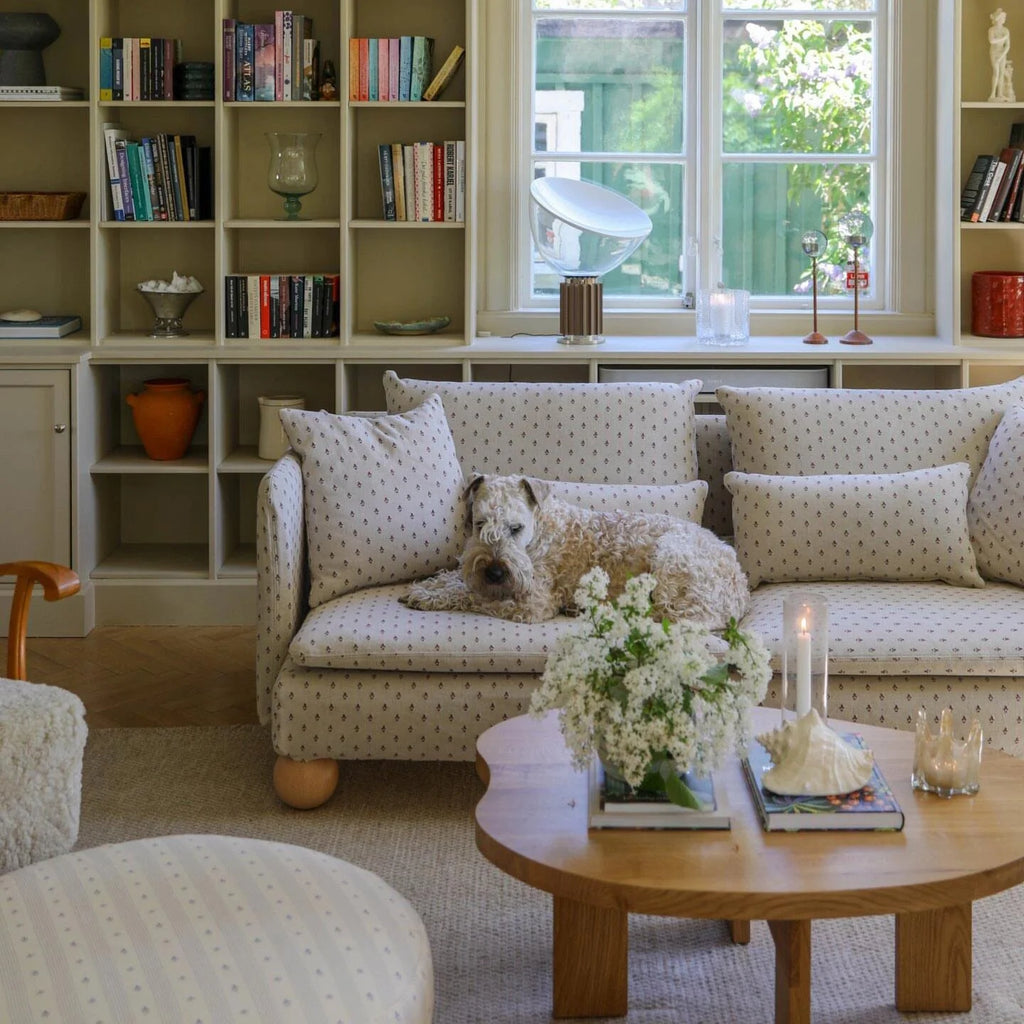 Custom Sofa Slipcover — Jacquard
