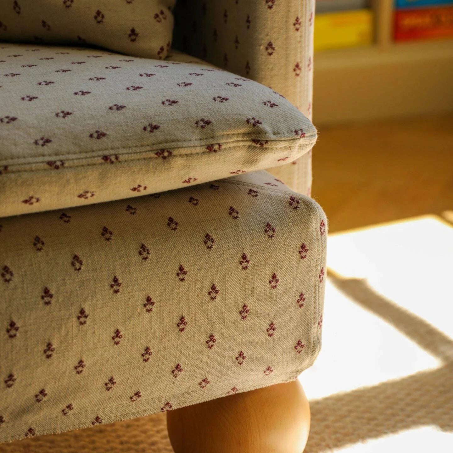 Custom Sofa Slipcover — Jacquard