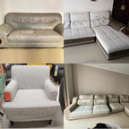 Tailored furniture slipcover with smooth fitting for classic sofa