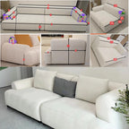 Washable couch cover in a neutral tone for everyday living
